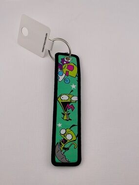 Invader Zim Fabric Keychain 1.25” x 5”